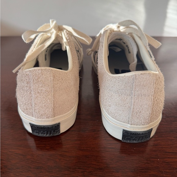 Converse One Star limited white suede black star Retro style Sneaker Sz 9 - Picture 2 of 5